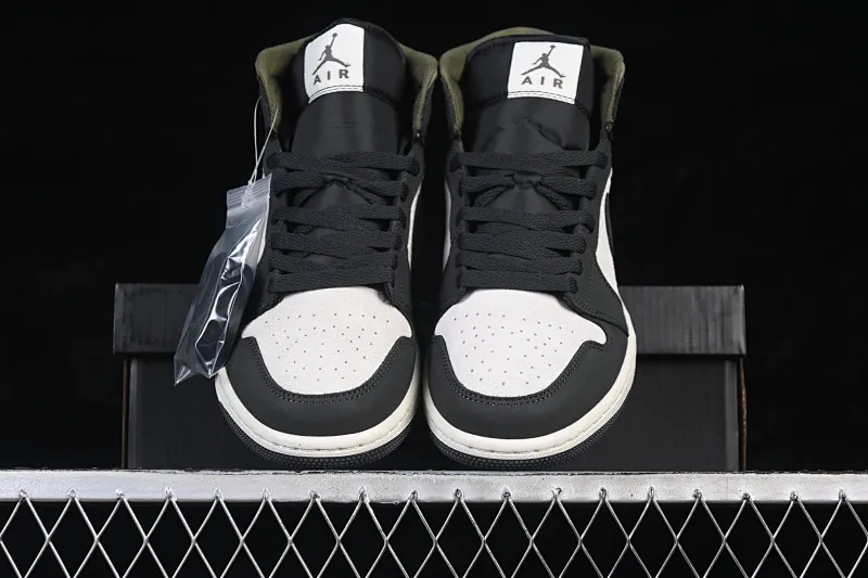 All categories Air Jordan Jordan series basketball shoes Air Jordan 1 Mid Air Jordan 1 Mid AJ1 Joe 1 olive green Chinese culture and leisure sneakers HV4091-102